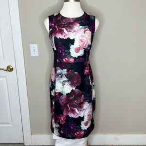Calvin Klein 16W Floral Sheath Dress
